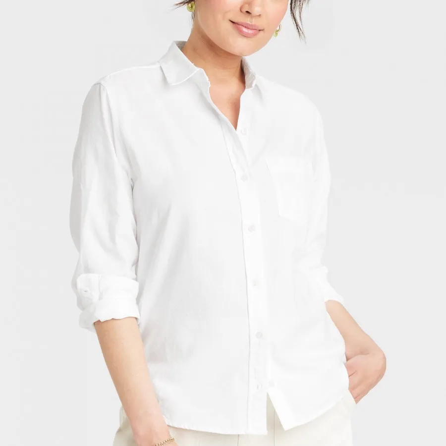 شومیز سفید زنانه کتون