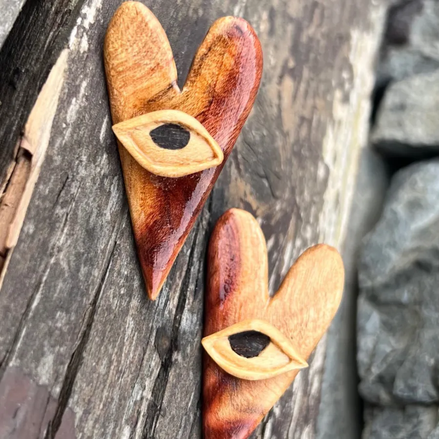 گوشواره قلب بینا