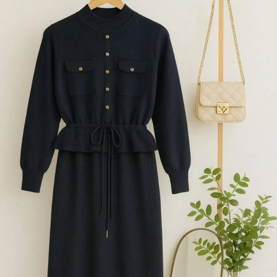 پیراهن بافت بلند گرم