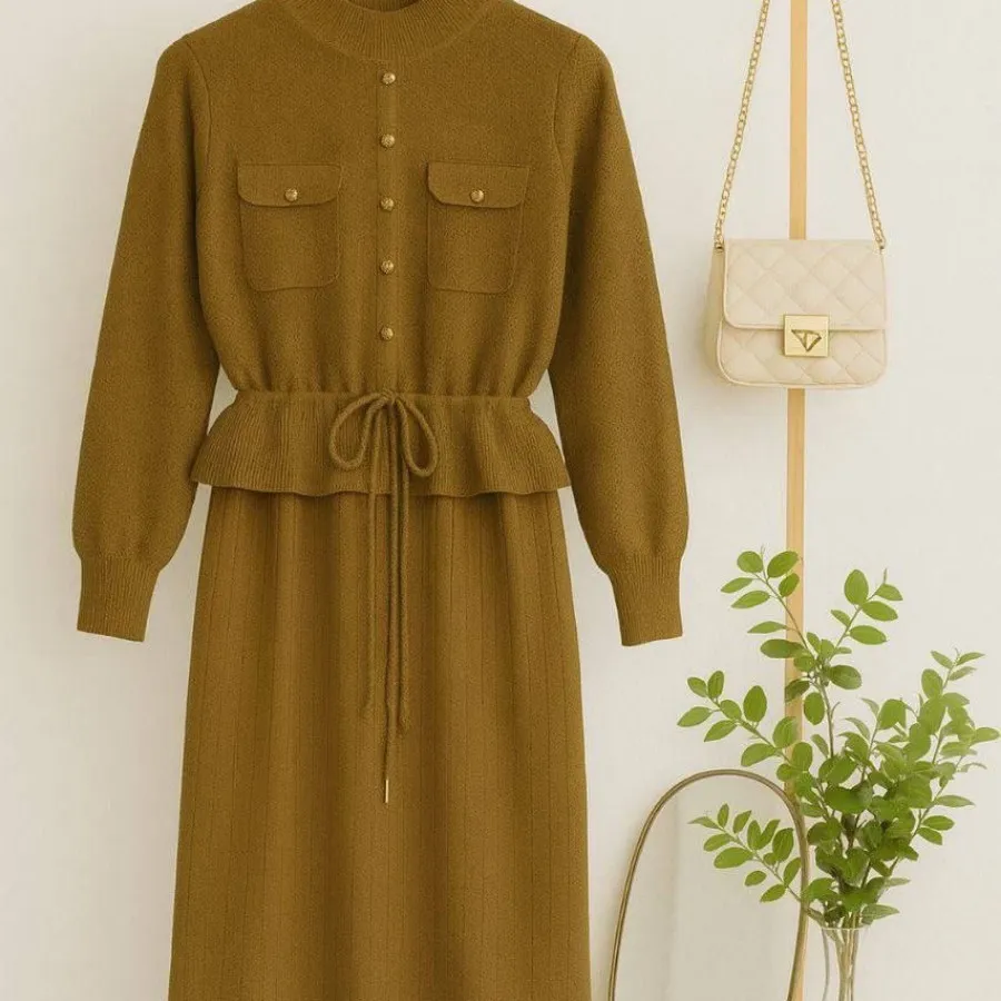 پیراهن بافت بلند گرم