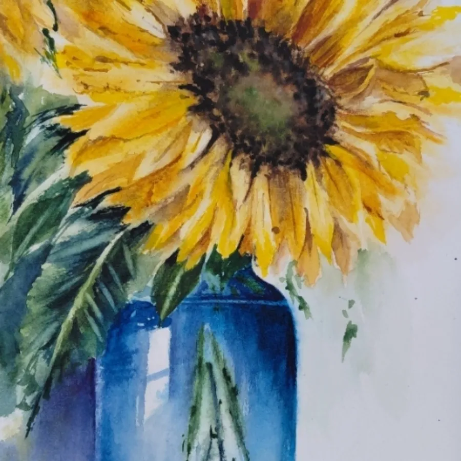 تابلو گل آفتاب گردان