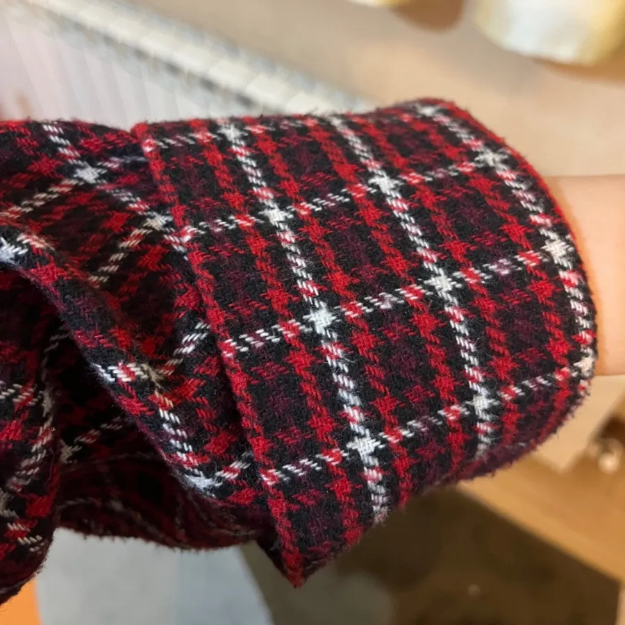 کت قرمز قد 90 پاییزه