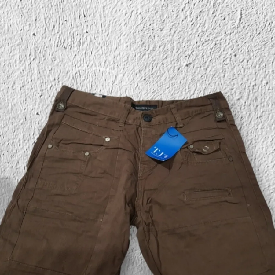 شلوار کتان سبز سایز 33