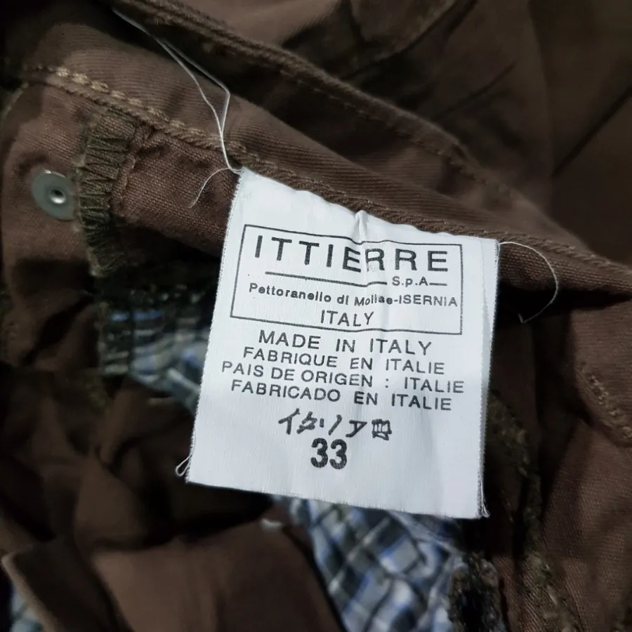 شلوار کتان سبز سایز 33