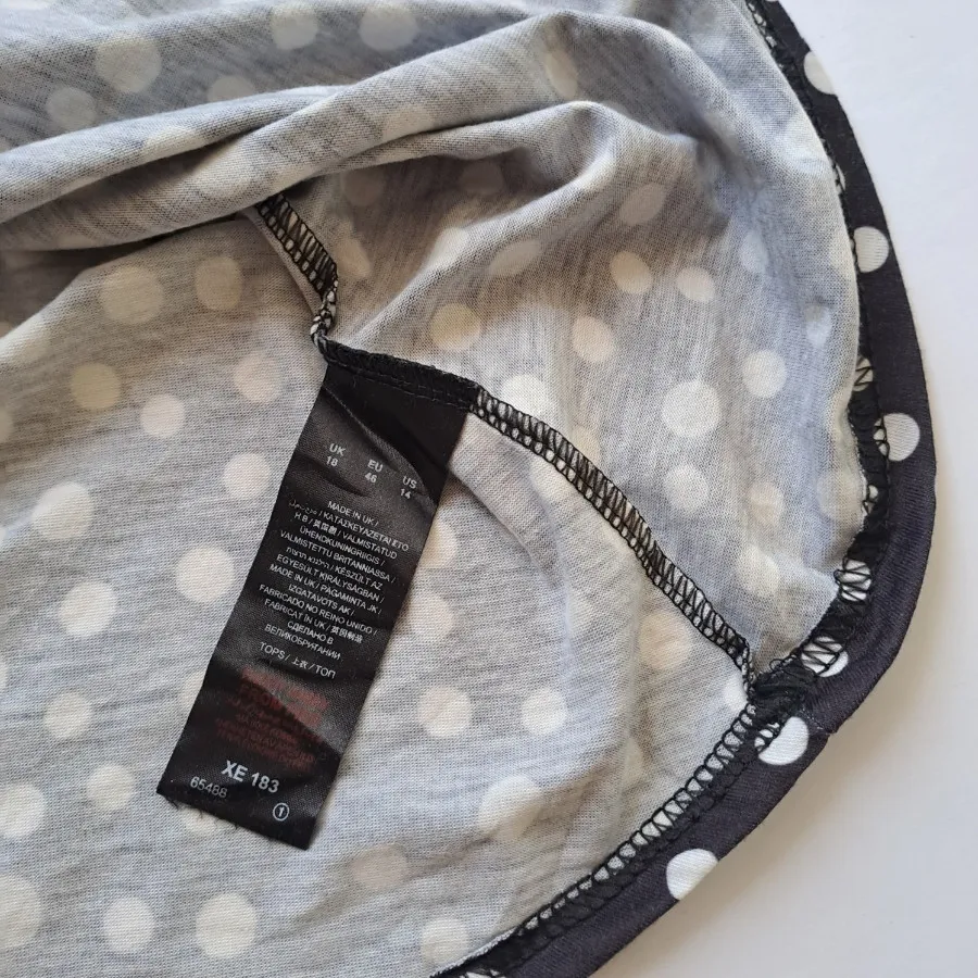 شومیز توپ توپی سیاه سفید