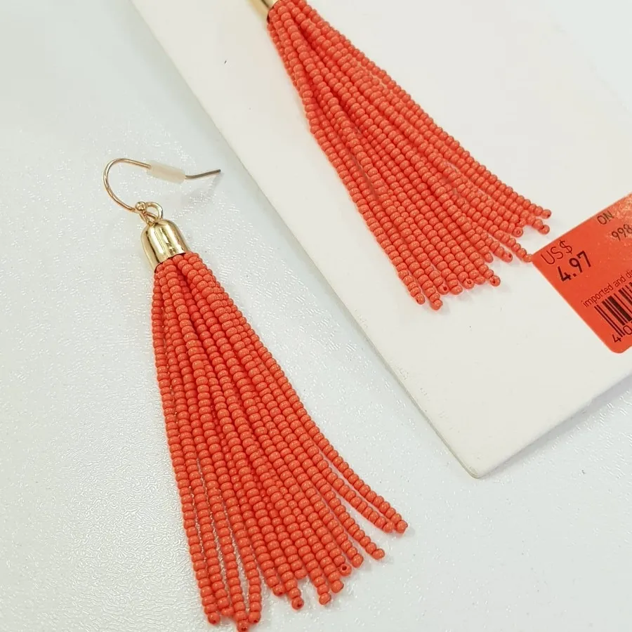 گوشواره آویز منجوق ترند