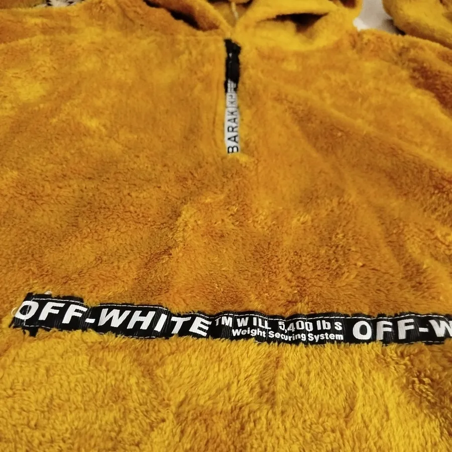 هودی جنس خز خردلی