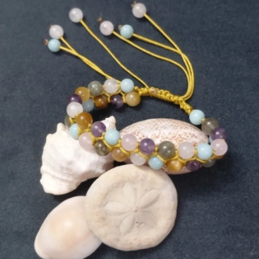 دستبند بافت و سنگ