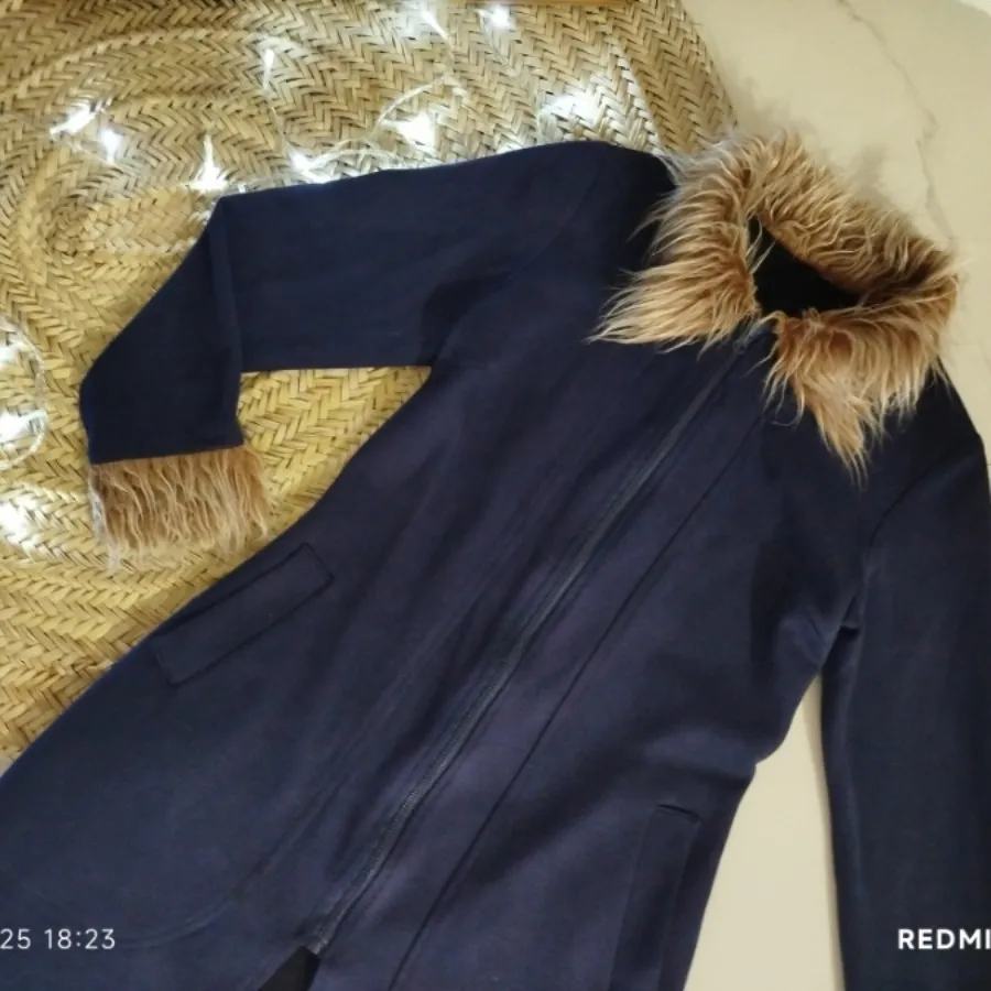 مانتو مخمل سوییت خزدار