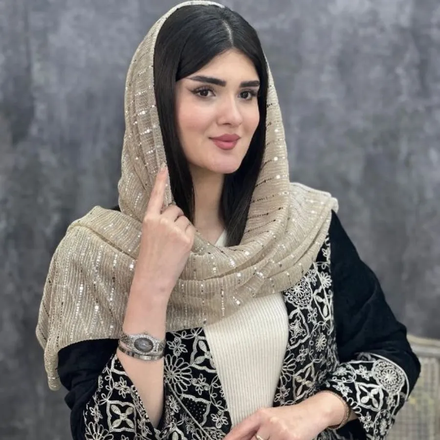 شال مجلسی پولک مربعی