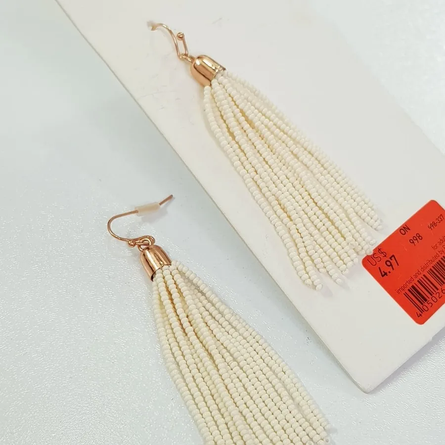 گوشواره آویز منجوق ترند