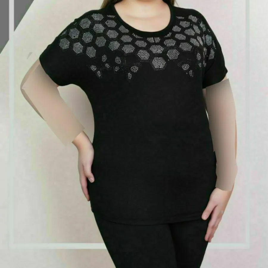 بلوز نگینی بیگ سایز