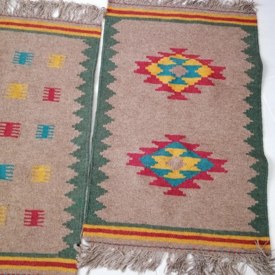 گلیم دست بافت پشم