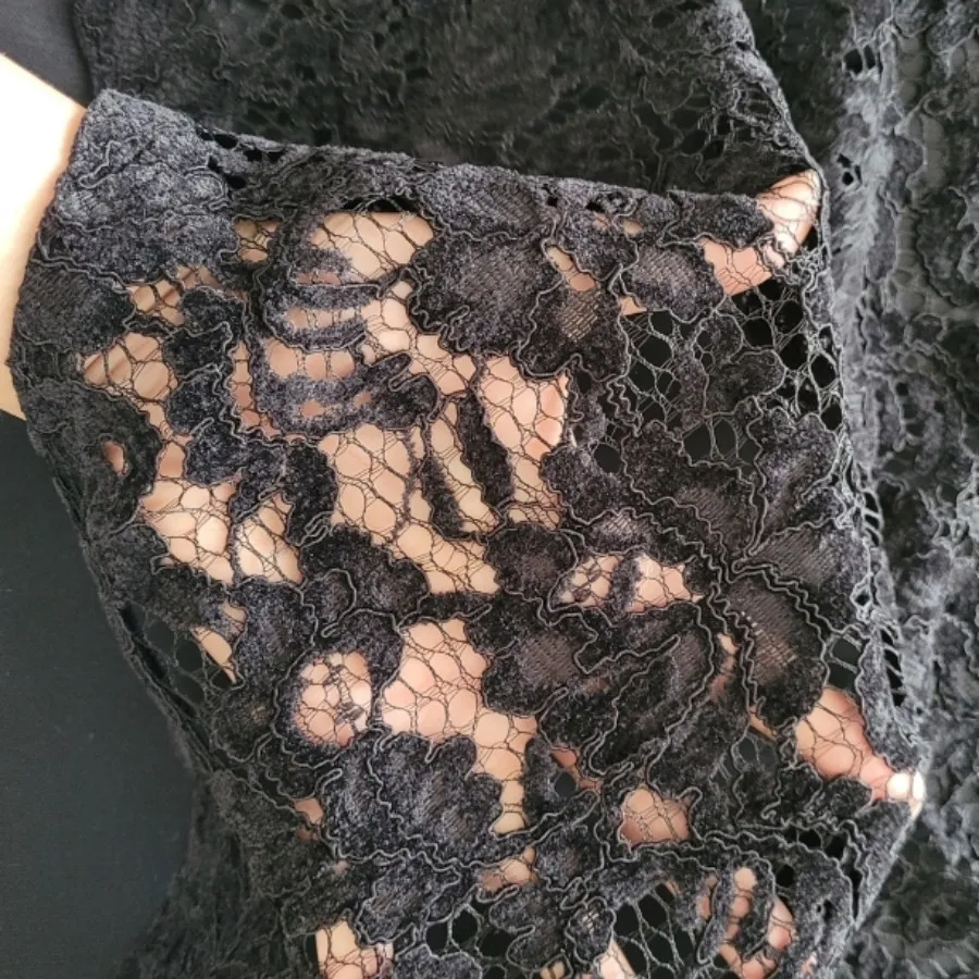 دامن توری مخملی