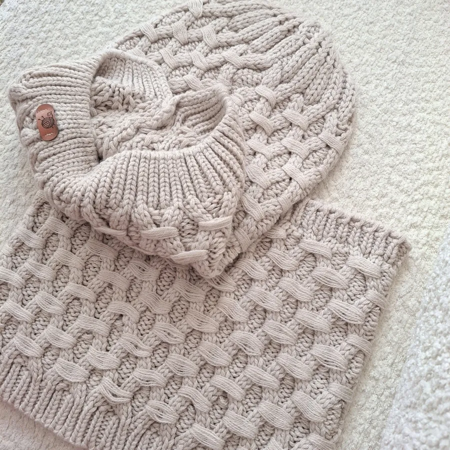 شال و کلاه رینگی و دستکش