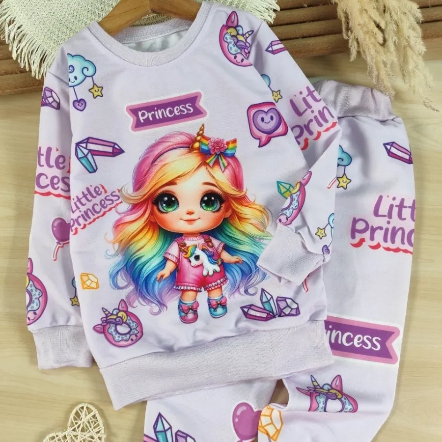 بلوز و شلوار دختر و تکشاخ