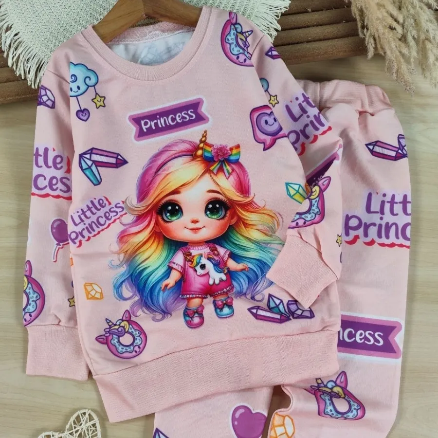 بلوز و شلوار دختر و تکشاخ