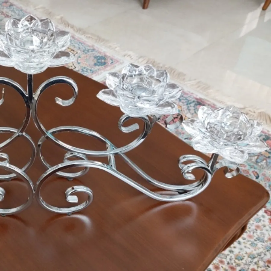 جاشمعی کریستال 5 شعله