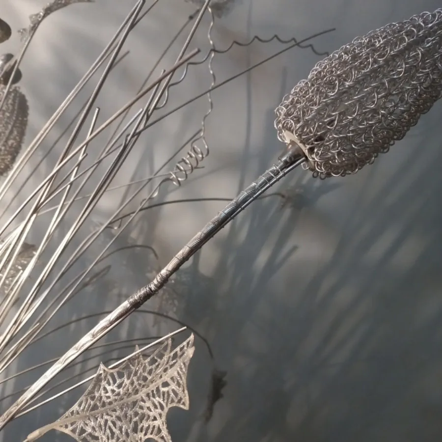 آباژور فلزی طرح گلدان