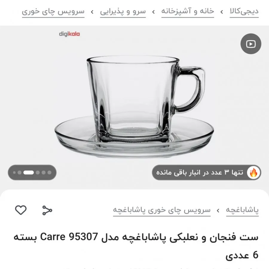 فنجان و نعلبکی پاشاباغچه