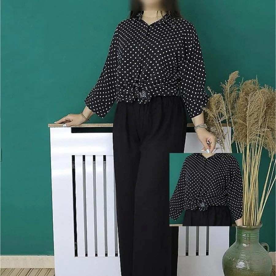 شومیز مانتویی کرپ