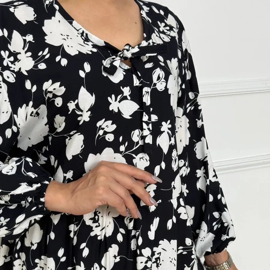 پیراهن نخی بلند