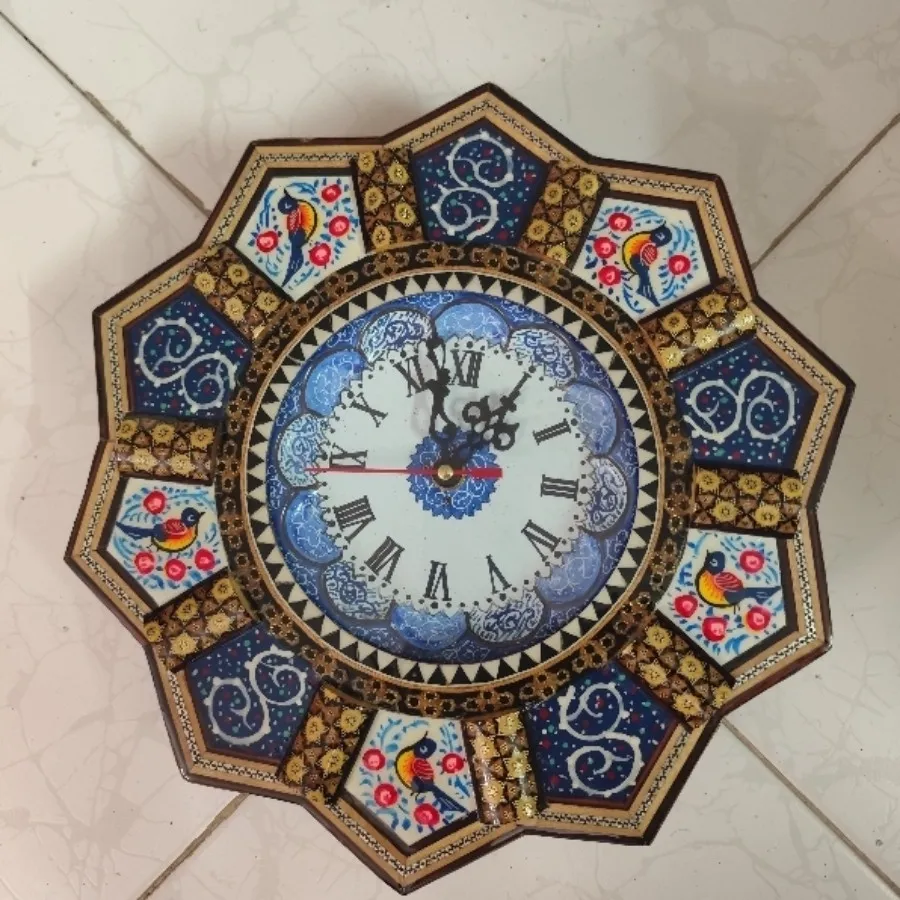 ساعت دیواری خاتم کاری