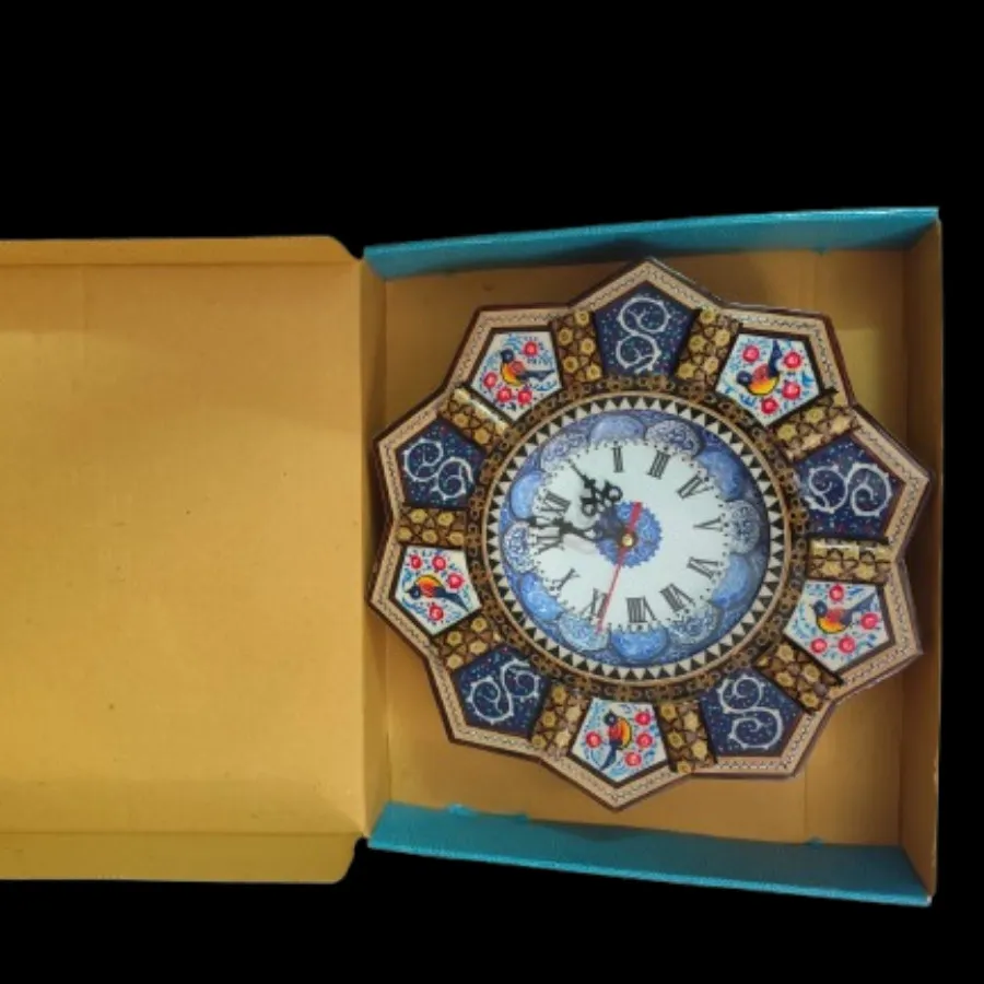ساعت دیواری خاتم کاری