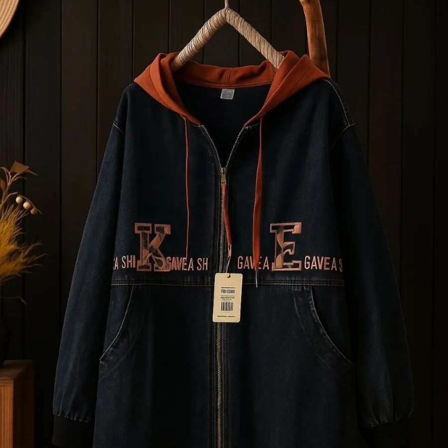 سویشرت جنس جین گرم مارک