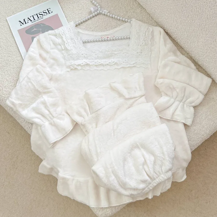 ست بلوزشلوار حوله ای