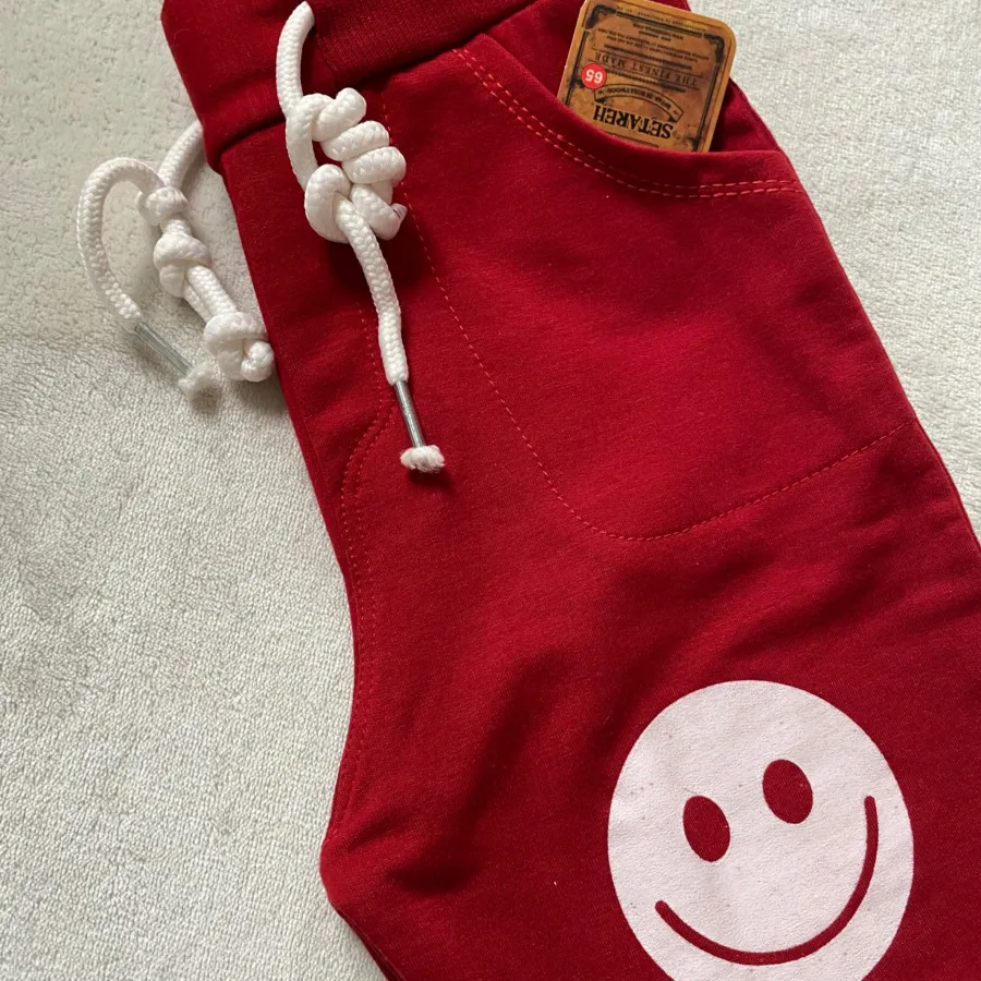 شلوار بچگانه رنگ زرشکی