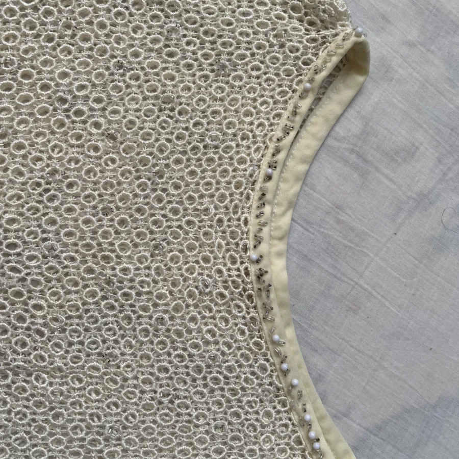 کراپ/رویه لباس جواهر دوزی