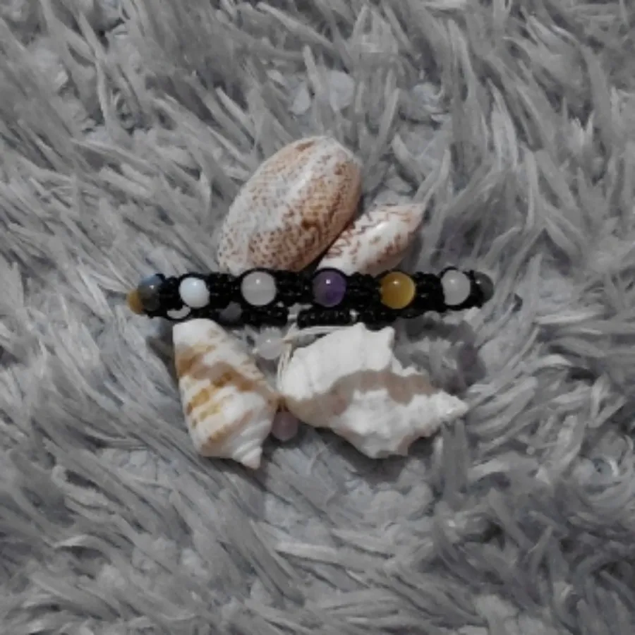 دستبند بافت و سنگ