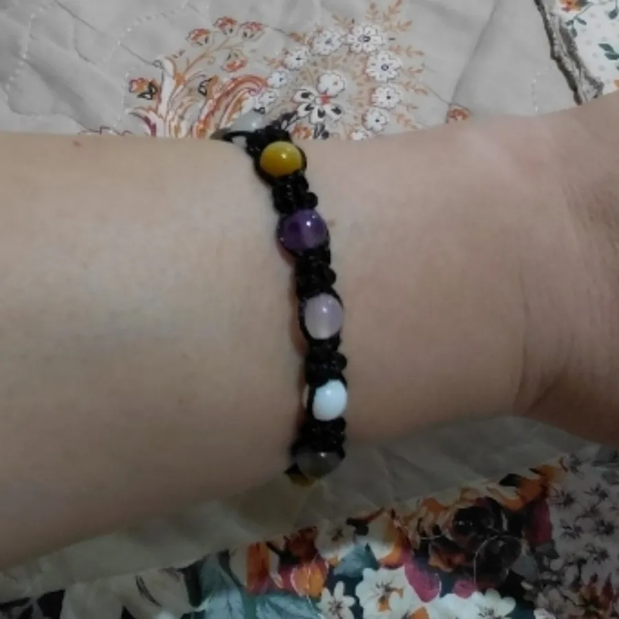 دستبند بافت و سنگ