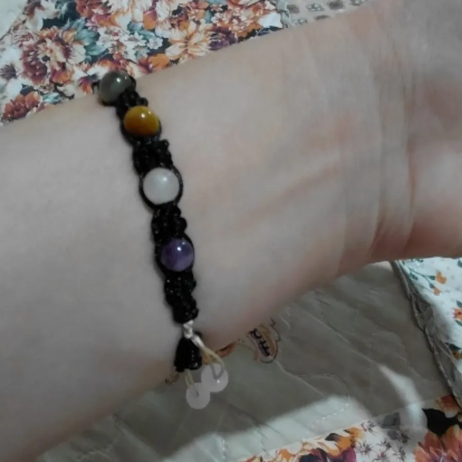 دستبند بافت و سنگ