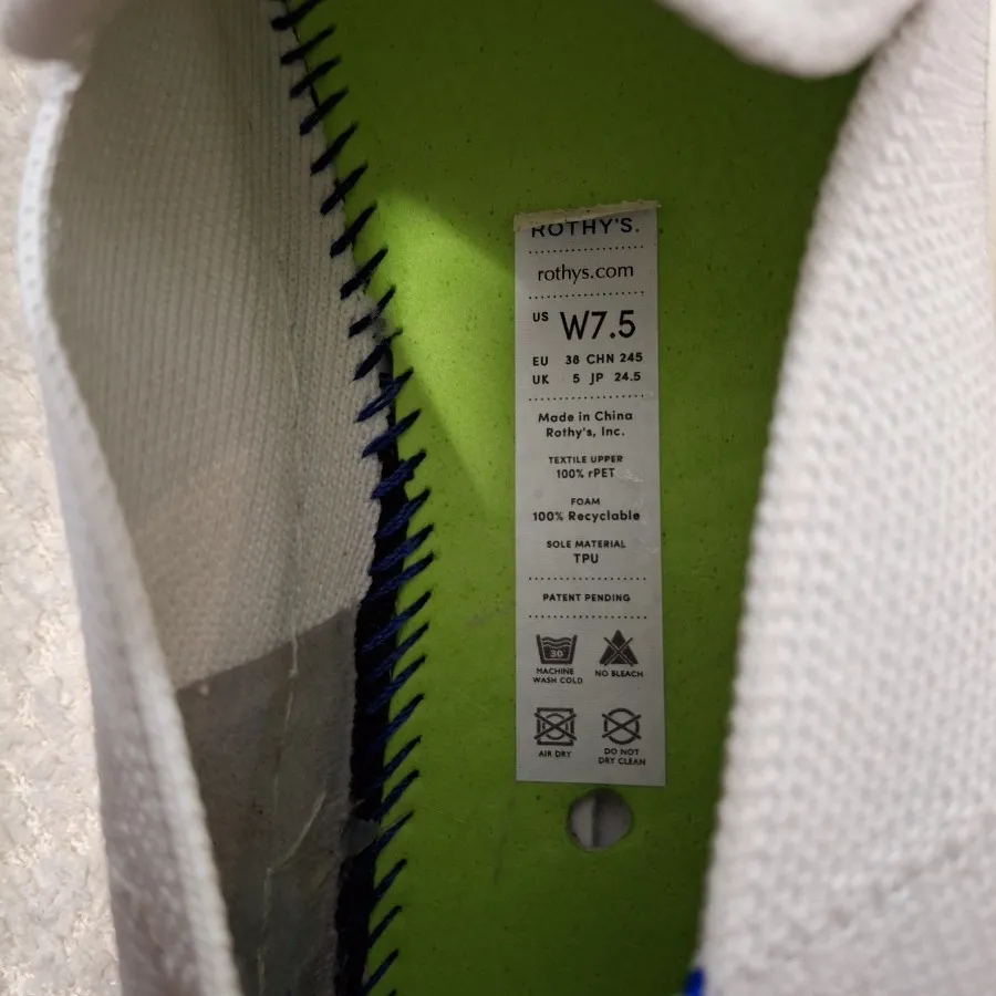 کتونی سفید برند rothy's