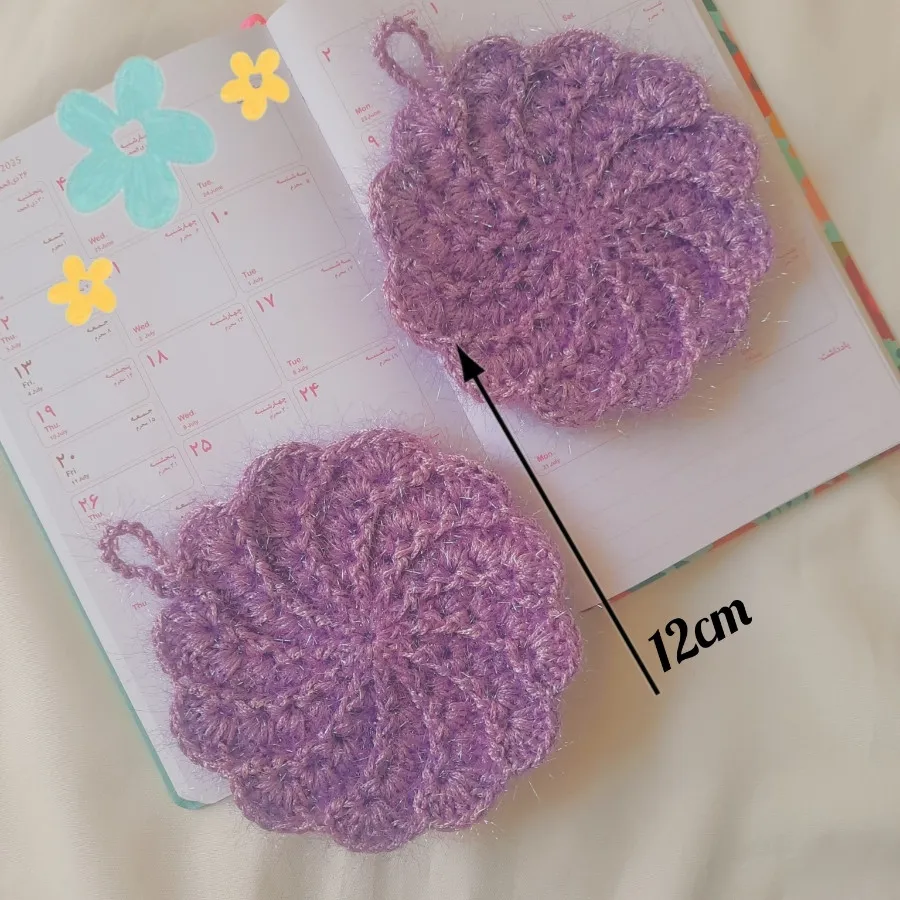 اسکاج گل چرخشی دستبافت