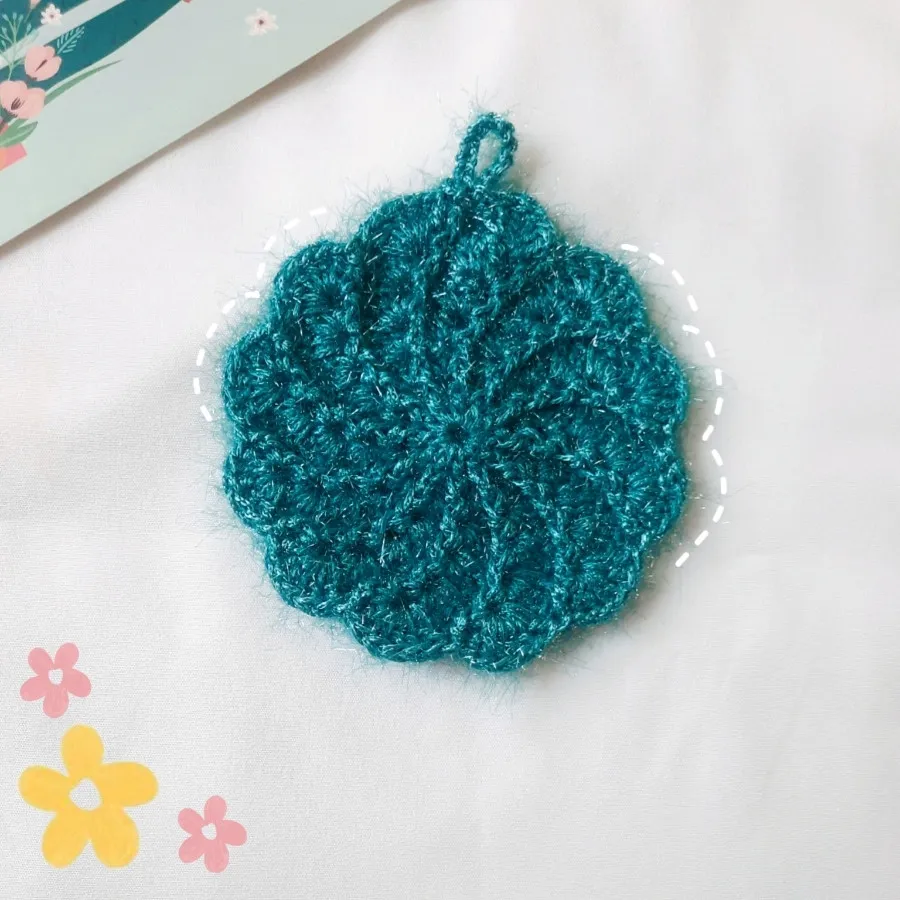 اسکاج گل چرخشی دستبافت