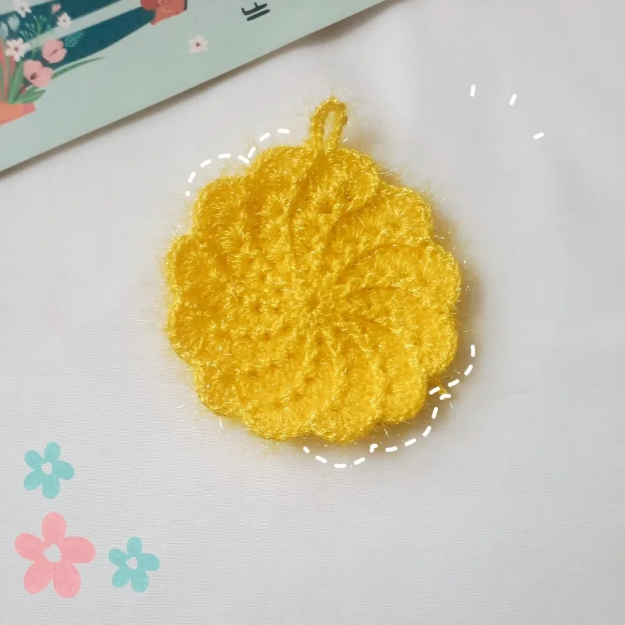 اسکاج گل چرخشی دستبافت