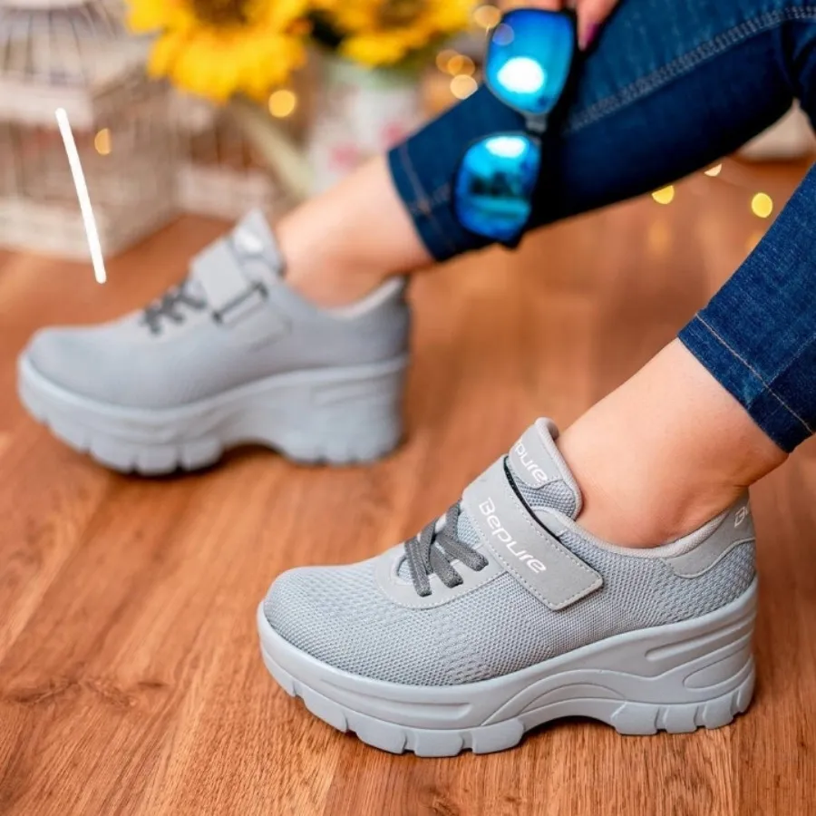 کتونی لژدار طوسی ومشکی