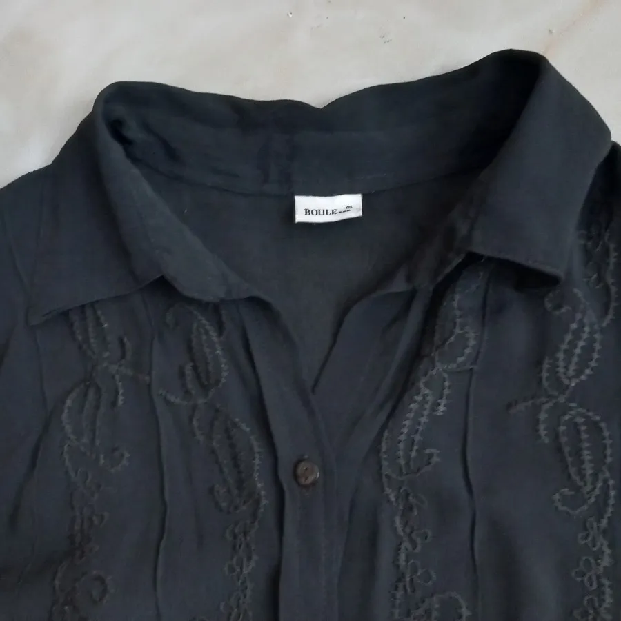 شومیز مشکی کرپ