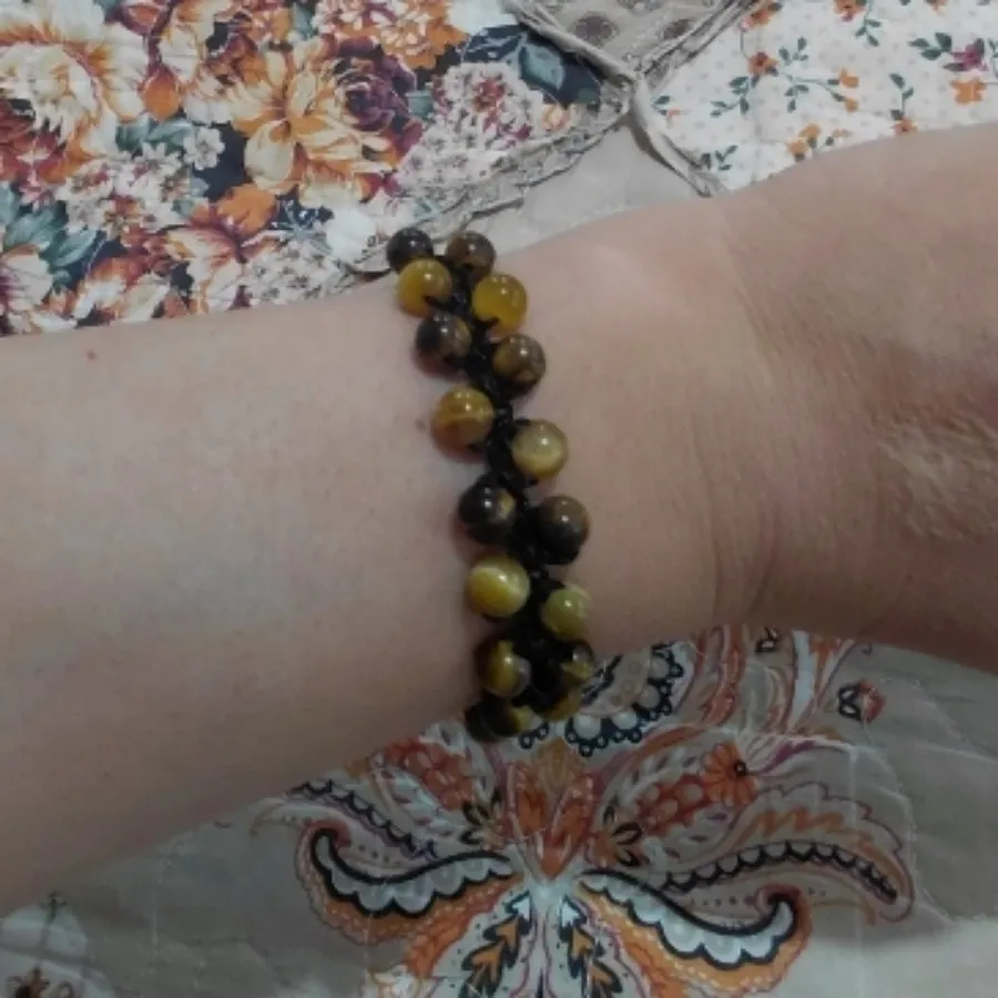 دستبند بافت و سنگ