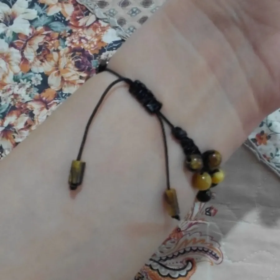 دستبند بافت و سنگ