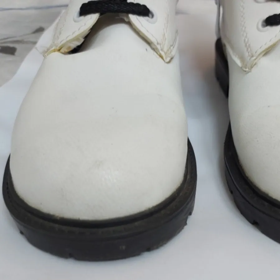 نیم بوت سفید زیپ دار