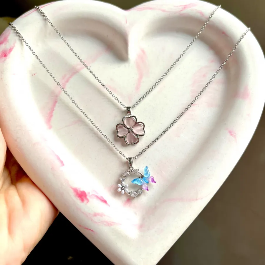 گردنبندگل وپروانه بازنجیر