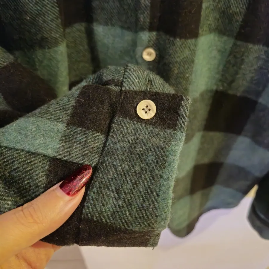 مانتو شومیز پشمی چهارخونه