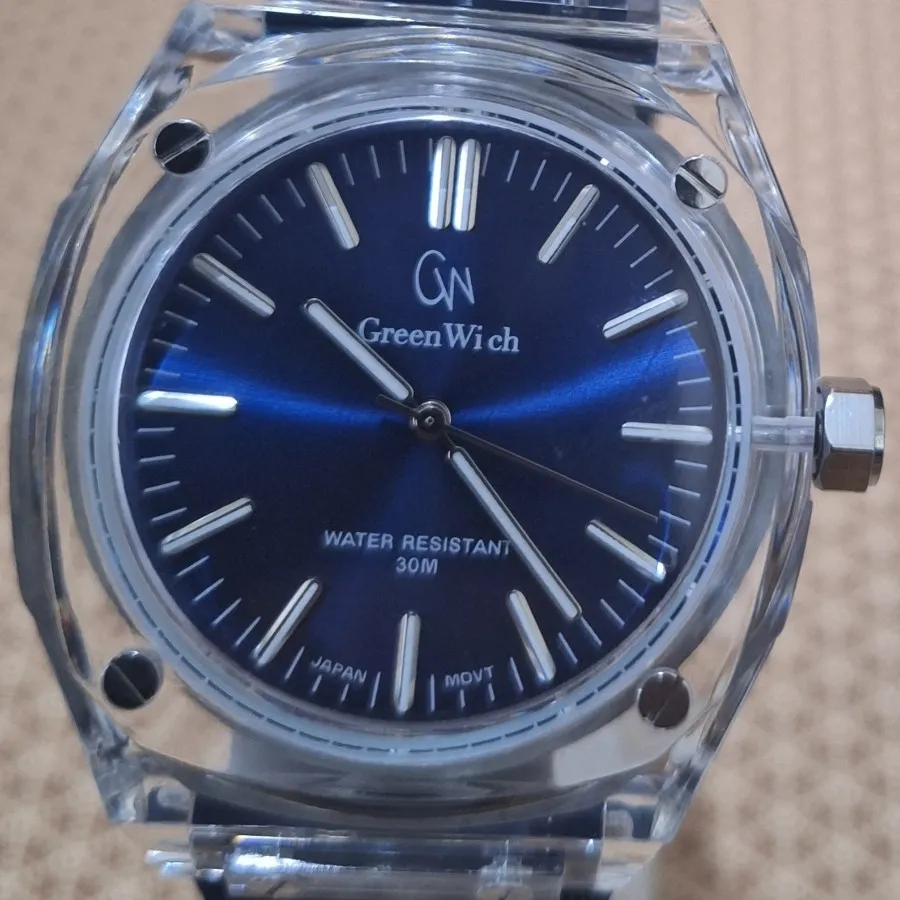 ساعت مردانه گرینویچ شفاف