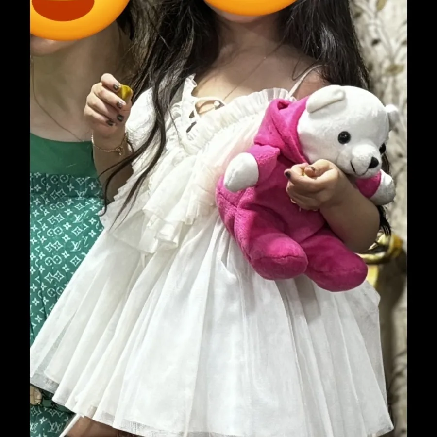 پیراهن حریر عروسکی مجلسی