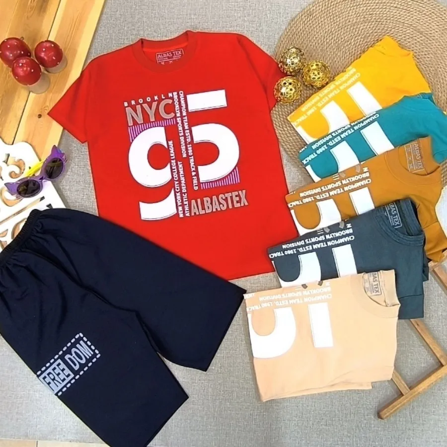 تیشرت شلوارک پسرانه