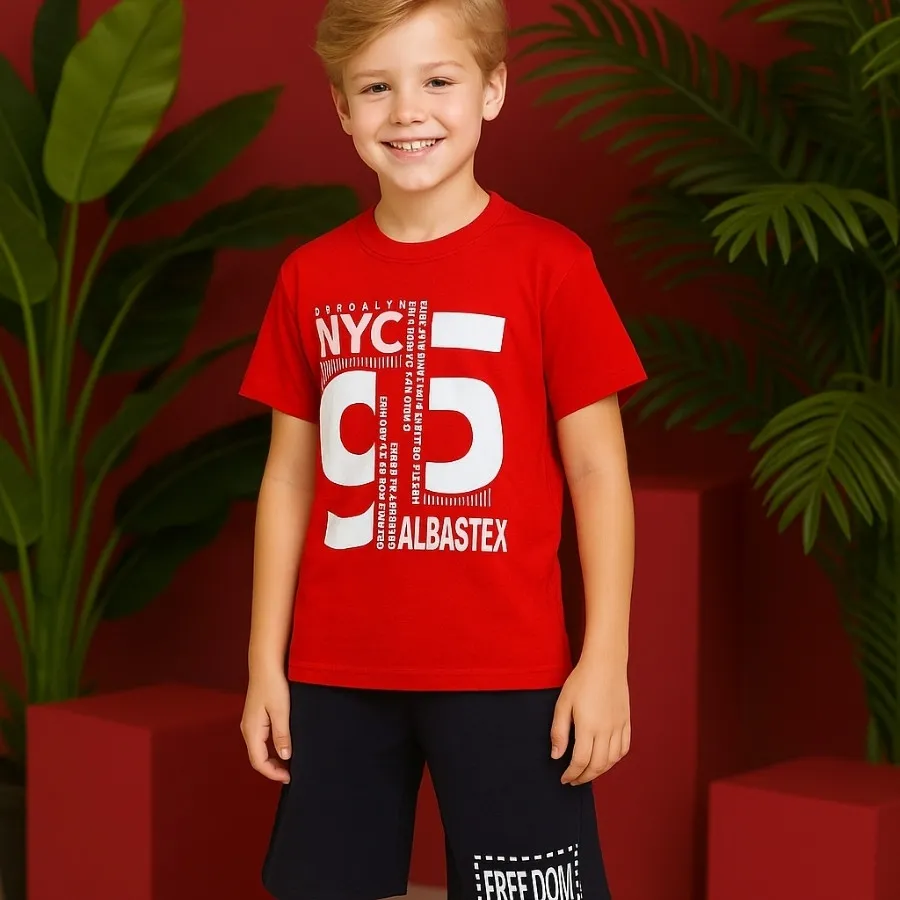 تیشرت شلوارک پسرانه